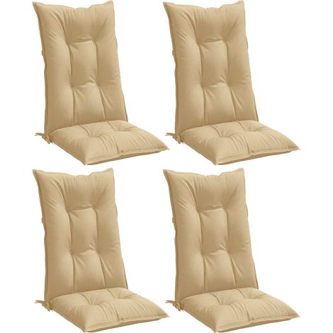 Maison Exclusive - Hochlehner-Auflagen 4 Stk. Melange Beige 120x5 (1/5)