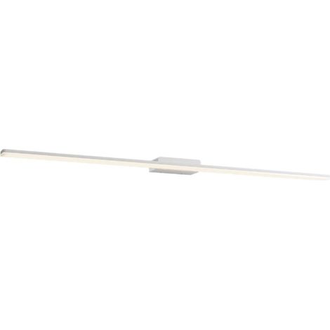 Applique murale led barrio de redo group, 3000k, 3312lm, ip44, 120 cm, faisceau unique, pour miroir de salle de bain., finition métal blanc