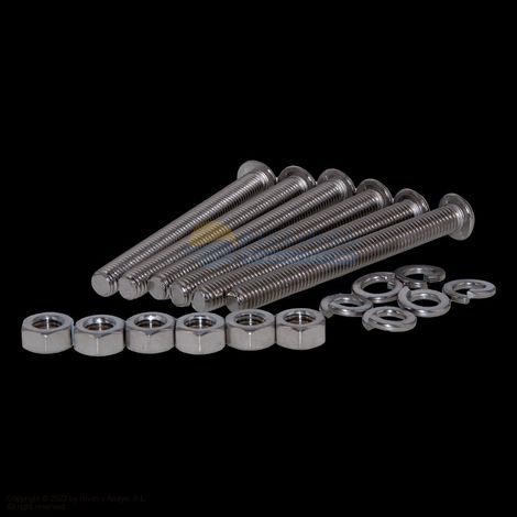 Kit tornillos peldaños 316 escaleras Astralpool.