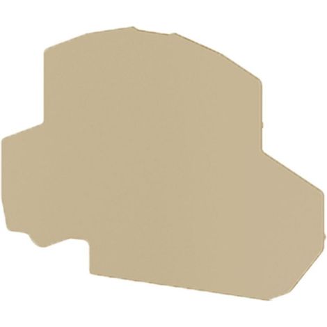 Plaque d'extrémité beige pour borne deux étages PFD2.5 - IMO