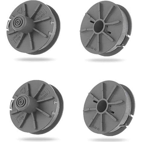 Lot de 4 bobines de fil de rechange pour débroussailleuse Gardena 5307-20 en nylon, bobine de rechange adaptée pour débroussailleuse Art 8846 8847 (1/5)