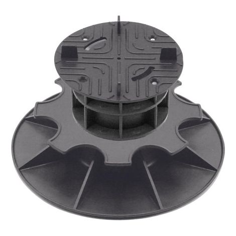 Plot terrasse dalle réglable 11 - 14 cm - Noir