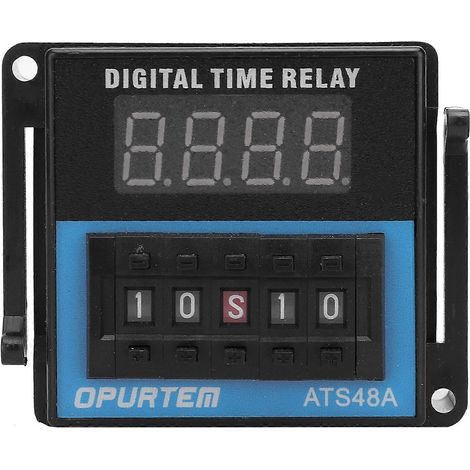ATS48A‐2Z Professionelles Zeitrelais, einstellbare Zykluszeitverzögerung, Relais-Steuerkomponente, 12 V DC (1/4)