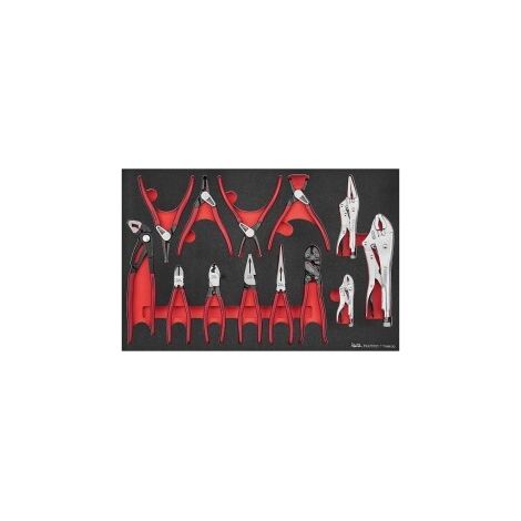 Set de pinces Foam4x4 tray 13 pièces Teng Tools TTEMB13Q
