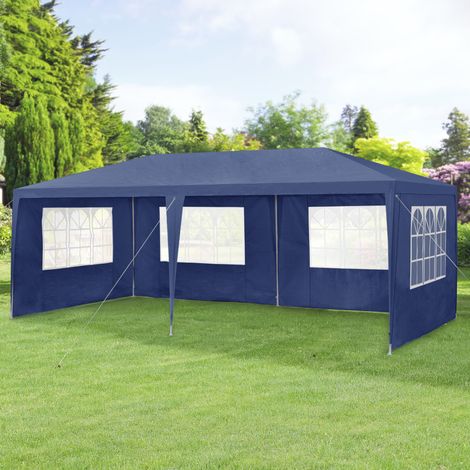 Gazebo per Eventi Wedau con Copertura Impermeabile 600x300x255 cm Blu Scuro casa.pro (1/5)