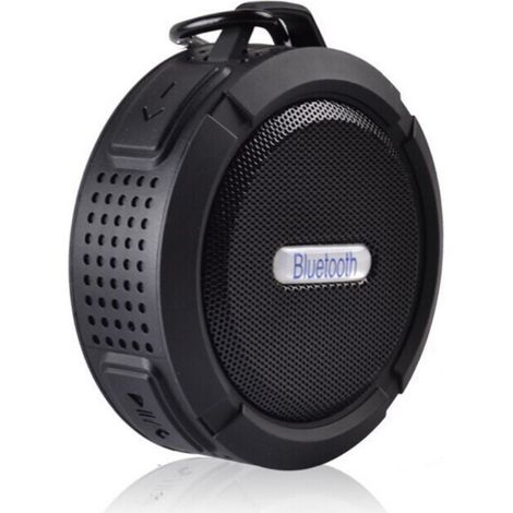 Altavoz Para Duchas - IPX7 Impermeable - Montaje Con Ventosa - Recargable Por USB-C - 8 Horas De Reproducción - Negro (1/5)