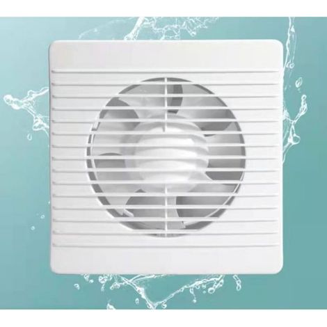 Capteur D'Humidité - Ventilateur Extracteur D'Air 180 Mm - Minuterie Réglable 2 À 30 Min - Clapet Anti-Retour Et Moustiquaire Intégrés - 25 W - 48 Db A (1/4)