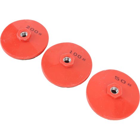 Decdeal Meule 50 100 200 grains multifonctionnel intégré Double conception intégrée fixe M10 disques abrasifs à interface à vis