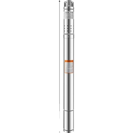 Pompe à eau de puits profond, haute efficacité, construction durable, 220V, Argent, UE (1/2)