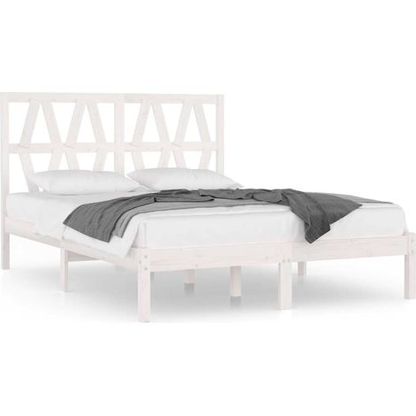 Maison Exclusive - Giroletto Bianco in Legno Massello di Pino 120x200 cm (1/5)