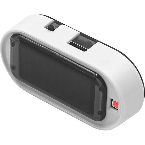 2 Lumières LED Alarme Factice Solaire Clignotante Antivol Pour Voiture Moto Maison