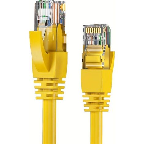 Latiguillo RJ45 Cat6a UTP CU LSZH 0,5m AMARILLO (1/5)