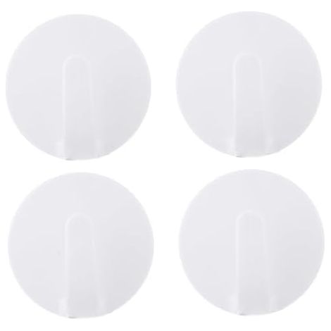 Lot De 4 Crochets Magnétiques Puissants Blancs Pour Réfrigérateur Suspendre Porte-clés Et Accessoires Cuisine - (1/5)