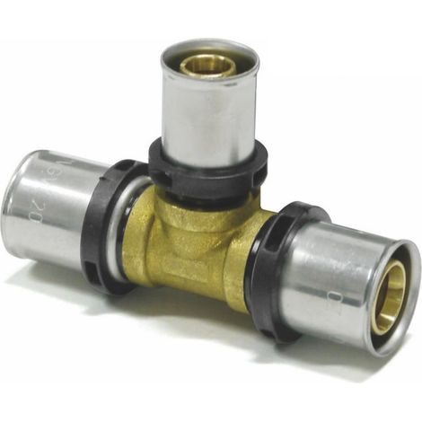 3 x THPRESS Pressfitting T-Stück Mittelabgang reduziert