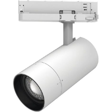 Foco Carril Led 4 Vías Trifásico 40w CTT Cambio Tono, Ángulo Ajustable 20º-60º (1/2)