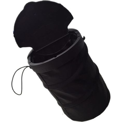 Poubelle de voiture extensible pliable anti-déversement avec couvercle basculant pour économiser de l'espace (1/5)