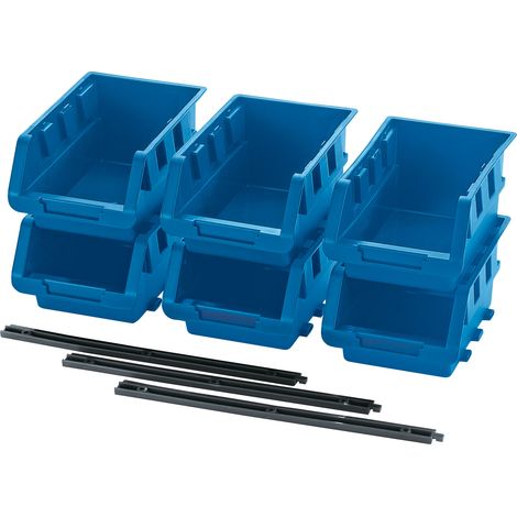 Draper SBB1 6-Piece Medium Blue Storage Container Set (1/5)