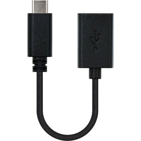 Câble USB 2.0 type USB-C macho à une extrémité et type A femelle à l'autre 0.15 Cm Couleur Noir (1/4)