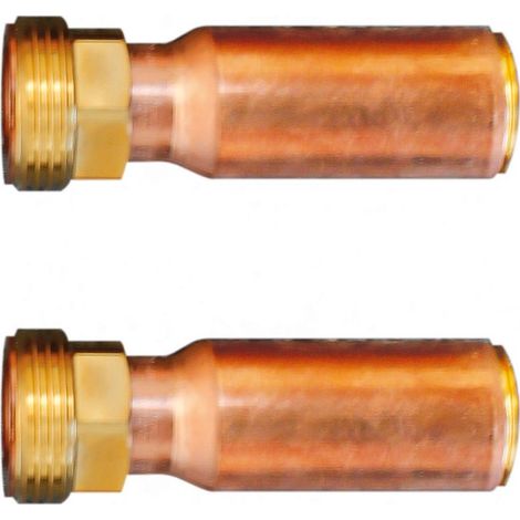 Vaillant Anschlussstutzen 0010039178 G1 (AG) auf Kupferrohr 28 mm 2 Stk. (1/2)