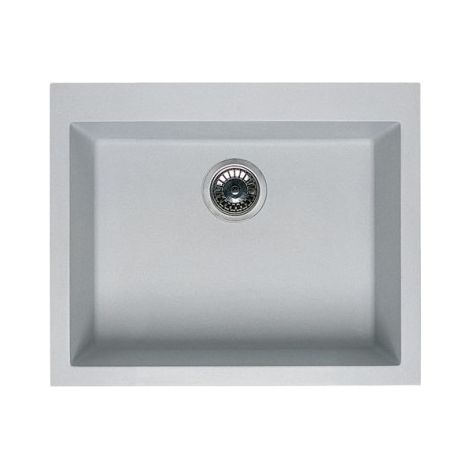 Lavello Elleci Incasso 1 vasca 54x44 Quadra 105 Sottotop Metaltek Ghisa LMQ10570BSO