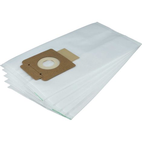 vhbw 5x bolsa compatible con Würth TSS 7 L Basic aspiradora - 33,5 cm x 18,5 cm blanco