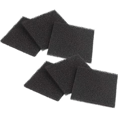 vhbw 6x Aktivkohlefilter kompatibel mit Toolcraft TO-6808344 Absauganlage, Filteranlage - Ersatzfilter 12,6 x 12,5 cm