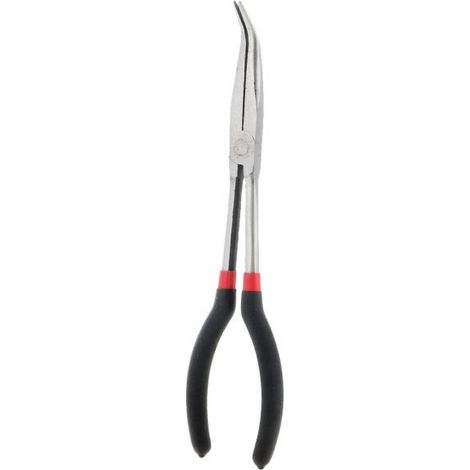 PINZA LUNGA CON BECCO PIEGATO 45° 11" LUNGHEZZA 280mm (1/2)