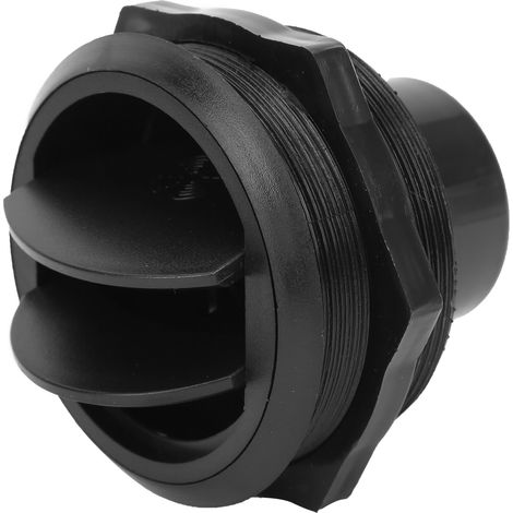 Grille d'aération ronde courte noire 82/75/17 mm, type universel, convient aux camping-cars et véhicules électriques (1/5)