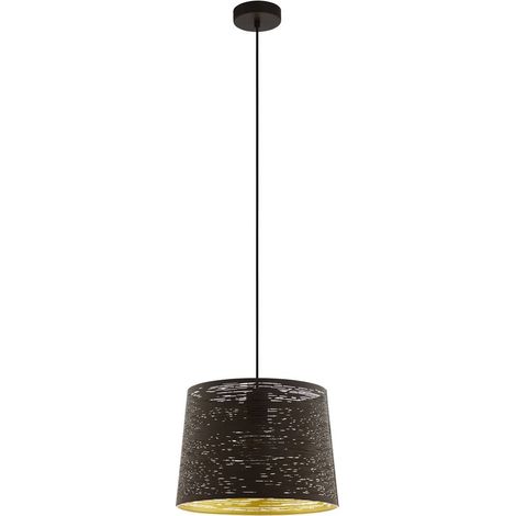 Lampe suspendue Segezia Mokka, Or H: 110 Ø: 35cm Dimmable (1/5)