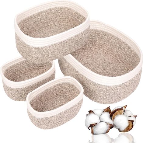 Sac à langer avec panier de rangement - 3 compartiments avec séparateur amovible - Grande taille pour les soins de bébé - 1 pièce - Convient aux parents et à la chambre de bébé - Coton naturel (1/5)