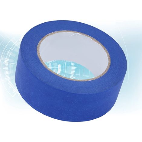Ruban adhésif de masquage bleu pour peinture automobile, décoration et imprimante 3D (45 mm x 50 m). (1/5)