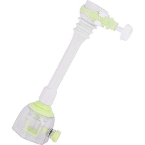 Mousseur pour robinet rotative à 360 ° Rallonge de robinet de cuisine anti-éclaboussures d'économie d'eau, 18cm (1/4)