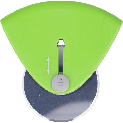 Roulette à pizza ronde rétractable en acier inoxydable de qualité alimentaire, outil de cuisson pour la pâtisserie maison (1/5)