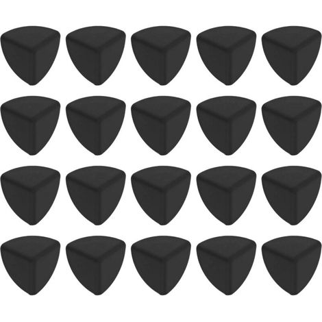 20 Protections d'angle en silicone noir pour meubles, sécurité enfant, coins de table (1/5)