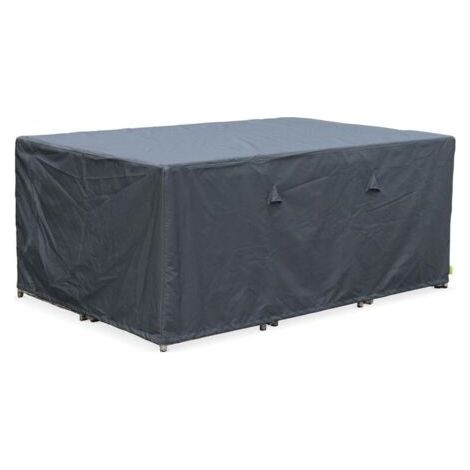 Housse de protection 172x112cm gris foncé - Bâche rectangulaire en polyester enduit PA pour tables de jardin Firenze 6. Vasto 10. Vabo 10 et Cubo 10 (1/5)