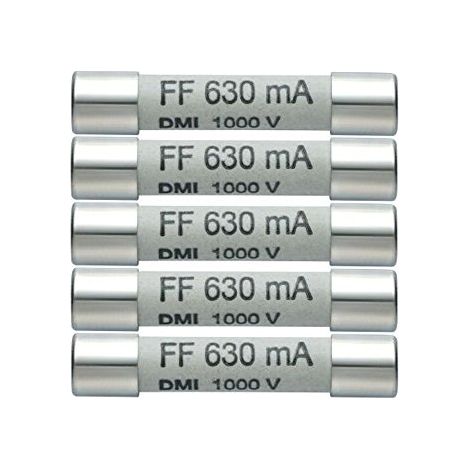 N/A testo 0590 0006 Lot de 5 fusibles de rechange 630 mA/1000 V, (1/2)