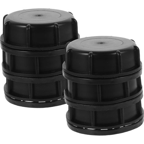 6 pièces Lot de Bouchons de Jerrican à Filetage Grossier Couvercles Étanches de Remplacement pour Bidons Dessence Accessoires de Réservoir Noir (1/5)