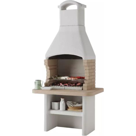 barbecue a carbonella palazzetti "tenerife 2" 110x77x238 cm