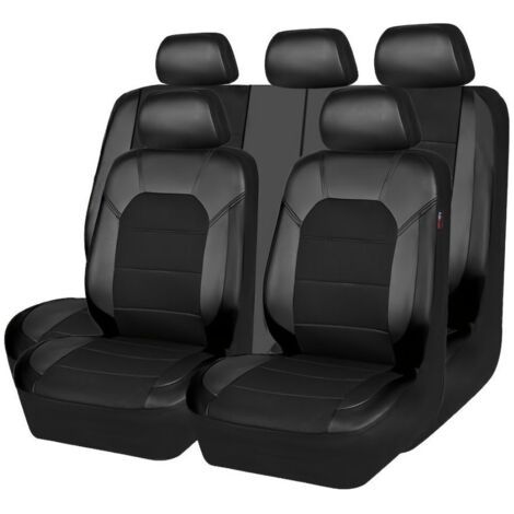 QORVA-Housses de Siège de Voiture 5 Places, Universel Ensemble Complet Confortables Respirant Housse Siege Protection Accessoire