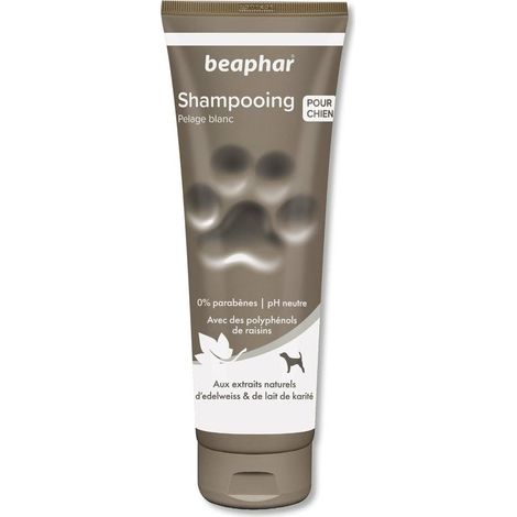 Shampooing Premium Beaphar pelage blanc : 250ml (1/3)