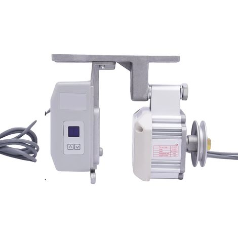 Motor para máquina de coser, velocidad regulable de 200 a 4500 rpm, de bajo consumo, color plata. (1/2)