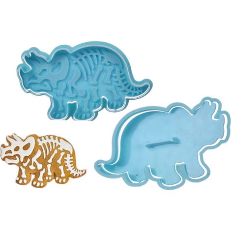 Triceratops-Dinosaurier-Stanzform mit Stempel (1/2)