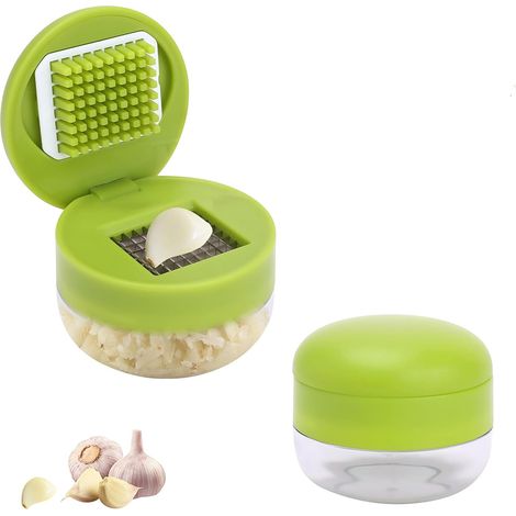 Set de Presses Ail, Lames en Acier Inoxydable Alimentaire, Écrase l'Ail et le Gingembre Sans Effort (1/5)