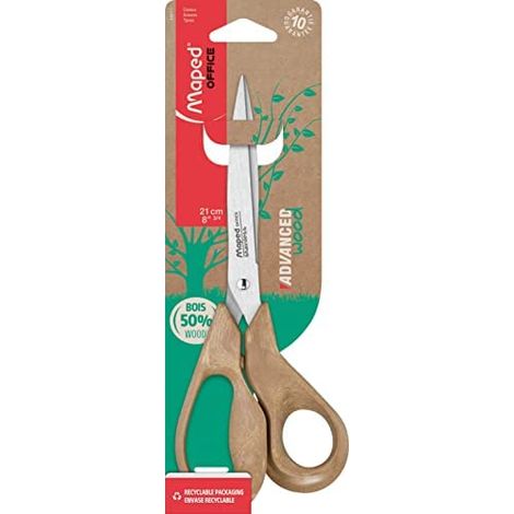 Maped ciseaux de bois avancés asymétriques 21cm brun (1/2)