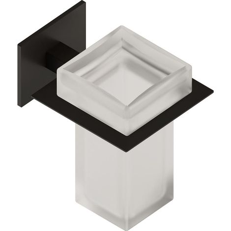 BELTRAN 20196 LUKA Vaso Negro Mate Adhesivo - ref: 064-20196