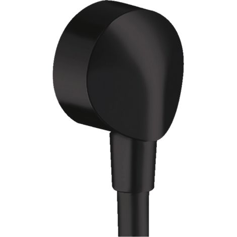 Hansgrohe Fixfit - Conexión de manguera E sin válvula antirretorno, negro mate 27454670 (1/4)