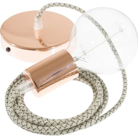 Lámpara colgante creative cables rd64 lozenge 105W E27 50cm (1/3)