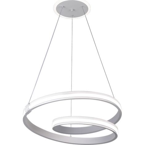 Colgante Luster Blan 129w 3000-4000-6000k 10920lm  C/luz Ambiente Remoto Y Reg.intensidad Regx54x54cm