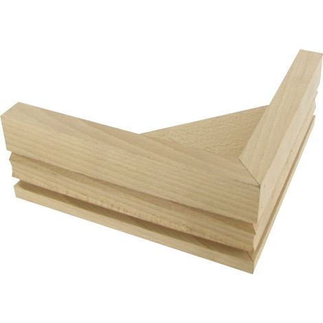 Pata Mueble Triangular Fija Haya Cruda Blanco/Beige, 17 Cm Cime