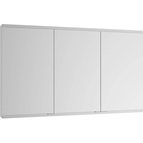 Armario con espejo Royal Modular 2.0 1500x900x120mm plateado anodizado sin iluminación, empotrable, 1 toma, USB KEUCO